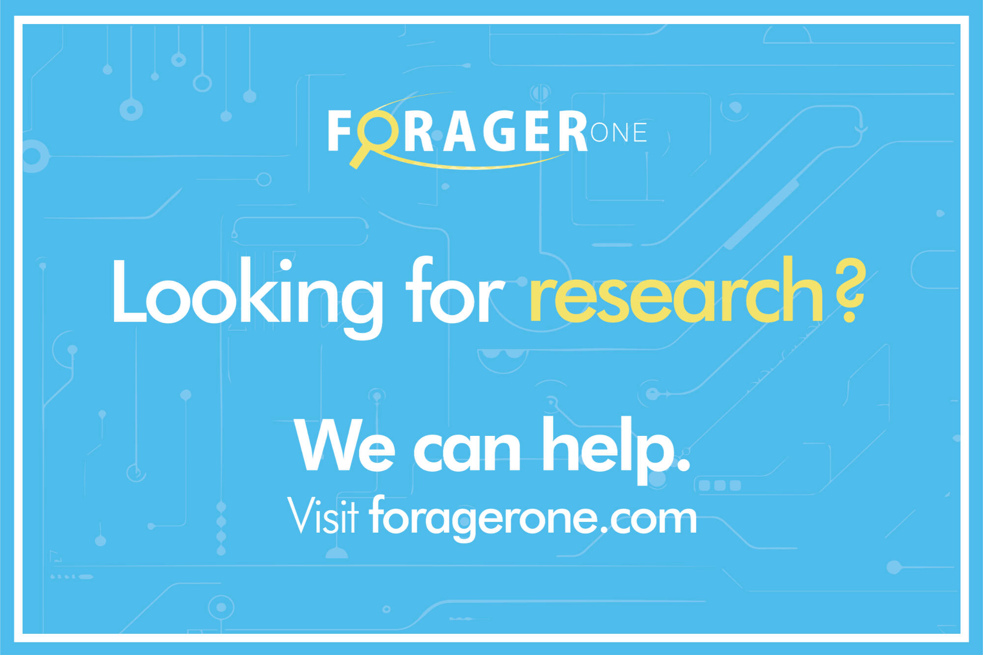 ForagerOne: Looking for Research?